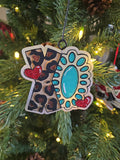XO Western Glam Car Freshener | Turquoise Air Freshener