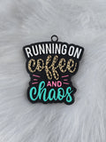 Running on Coffee and Chaos Car Freshener | Funny Mom Air Freshener