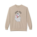 Boo-Jee Ghost Halloween Sweatshirt | Cozy Spooky Season Crewneck | Cute Ghost Coffee Fall Sweatshirt
