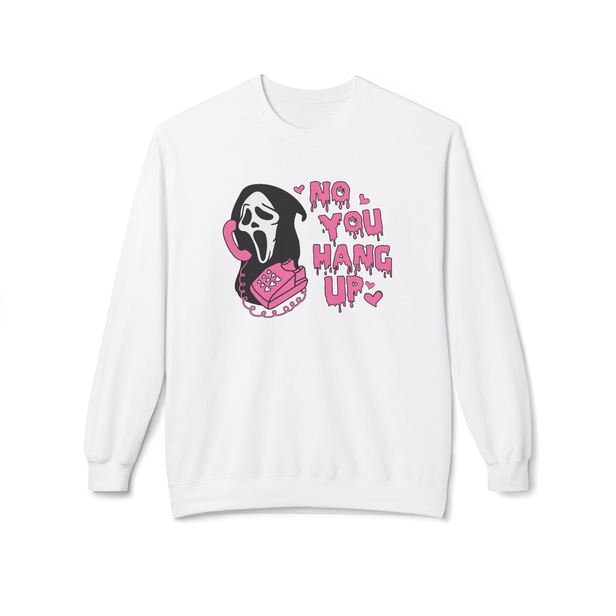 Ghost Face Sweatshirt - Halloween Sweater -No You Hang Up