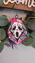 Ghost Face Car Freshie | Scream Halloween | Patchwork Air Freshener