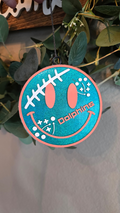 Miami Dolphins Football Smiley Car Freshie | Sports enthusiasts