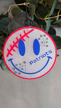 New England Patriots Football Car Freshie | Handmade Football Fan Air Freshener | Car Charm Decor
