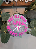 Not All Who Wander Are Lost Car Freshie | Pink Compass Car Air Freshener | Inspirational Travel Car Freshener