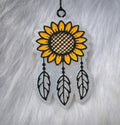 Sunflower Dreamcatcher Car Freshie | Handmade Air Freshener