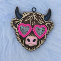 Highland Cow Western Car Freshie