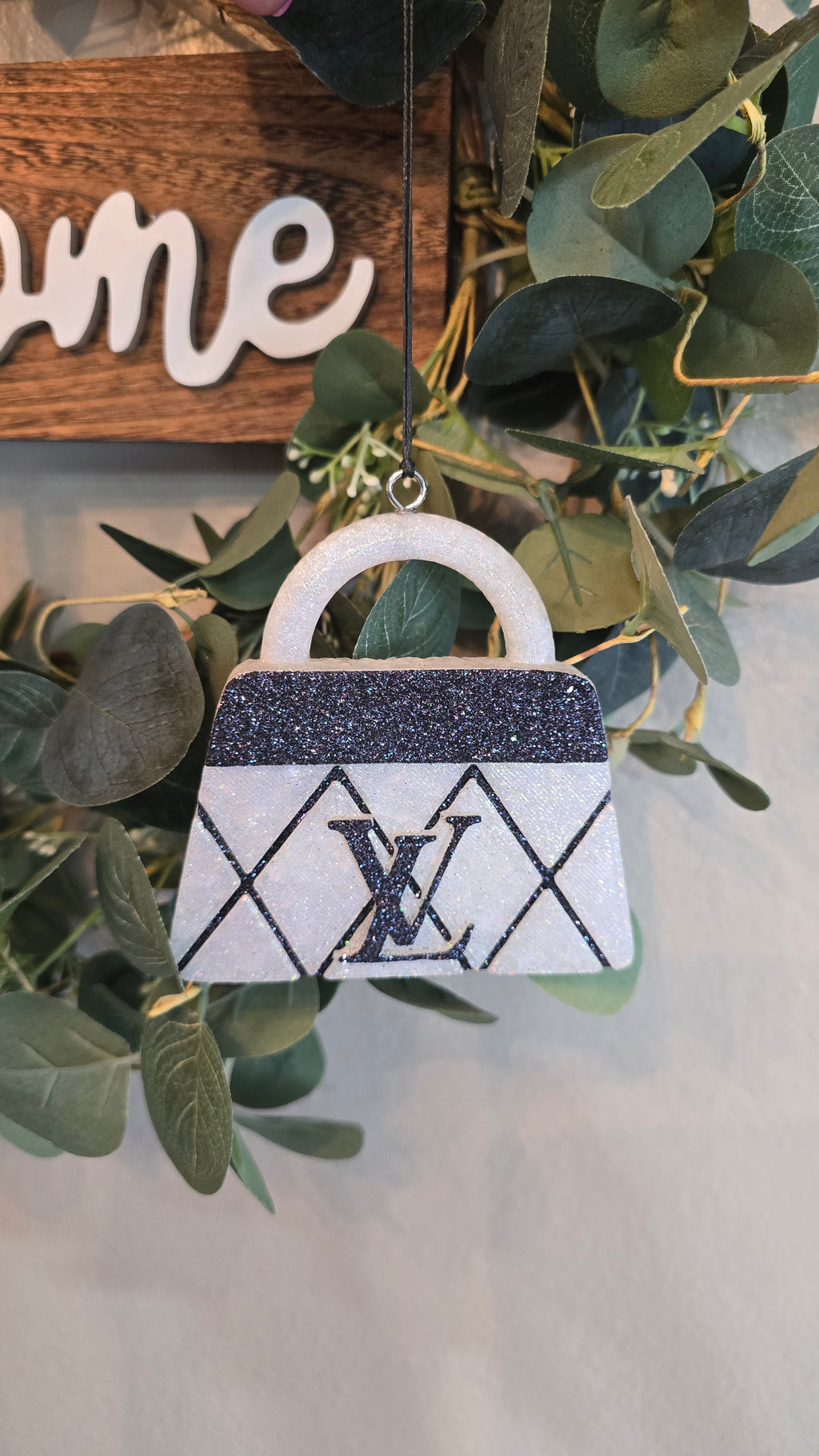 Designer-Inspired Handbag Car Freshie | Luxury Style Glitter Air Freshener