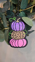 Pumpkin Stack Cheetah Print Girly Fall Car Freshie