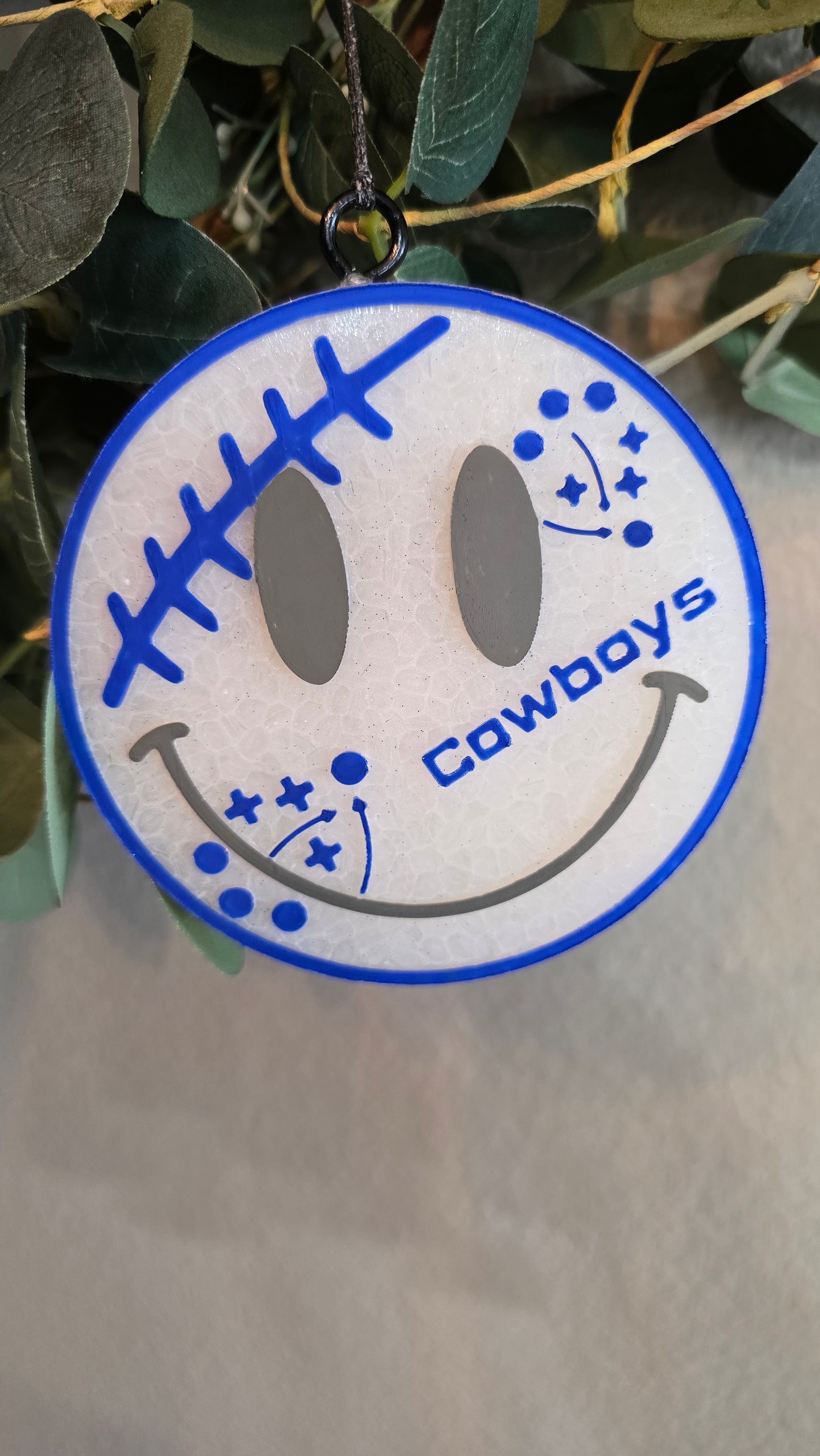 Dallas Cowboys Football Smiley Car Freshie | Sports enthusiasts