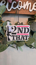 2nd That Car Freshie – Patriotic Firearm Inspired Hanging Air Freshener | For the Guys